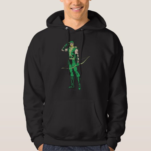 Veste À Capuche Flèche verte avec cible (Devant)
