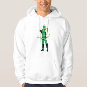 Veste À Capuche Flèche verte debout avec le cou