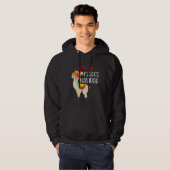 Veste À Capuche Fleece Navidad Cute Llama Noël (Devant entier)