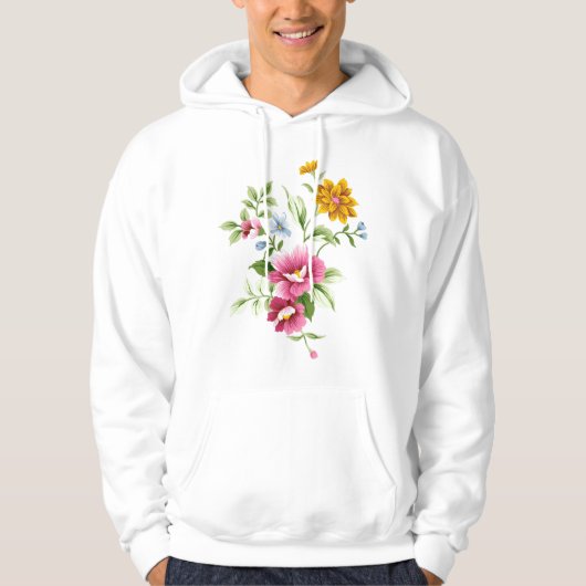 Veste À Capuche Fleur (Devant)