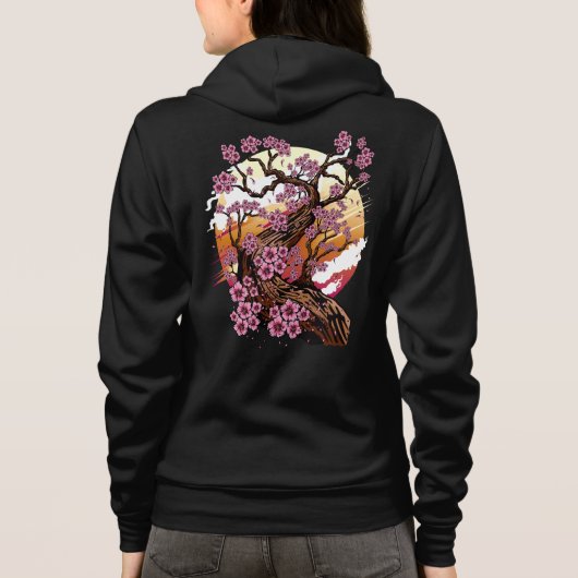 Veste À Capuche Fleur de cerisier sauvage (Dos)