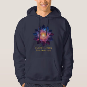 Veste À Capuche Fleur de Lotus Cosmique Énergie de Fleur de Gala