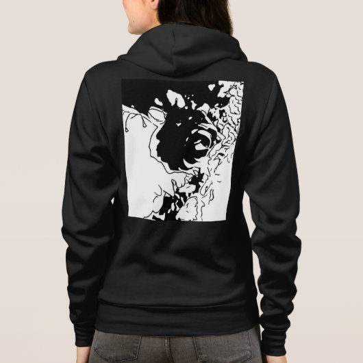 Veste À Capuche Fleur Doodle de MRNStudios (Dos)