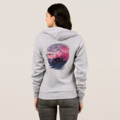 Veste À Capuche Fleur foncée (Dos entier)