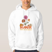 Veste À Capuche Fleur Où Vous Êtes Plantés (Devant)