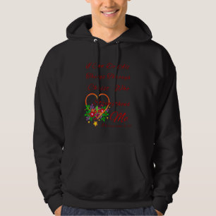 Veste À Capuche Fleur Religieux Je Peux Faire Tout Par Le Chri