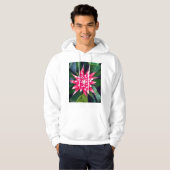 Veste À Capuche Fleur rouge et blanche (Devant entier)