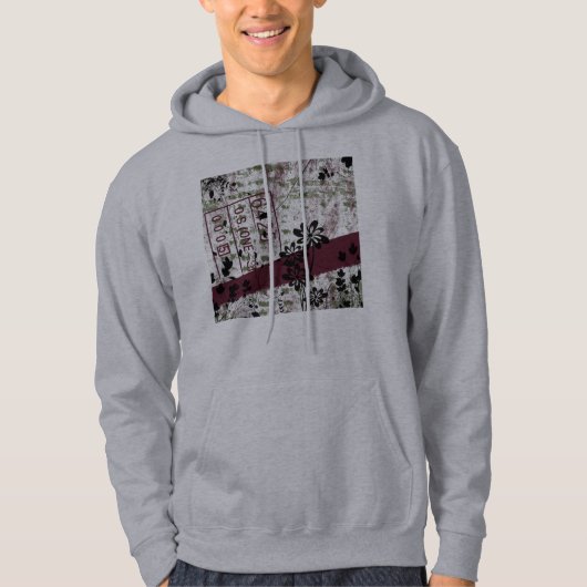 Veste À Capuche Fleurs affligées (Devant)