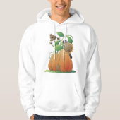 Veste À Capuche Fleurs citrouilles Et Abeilles (Devant)