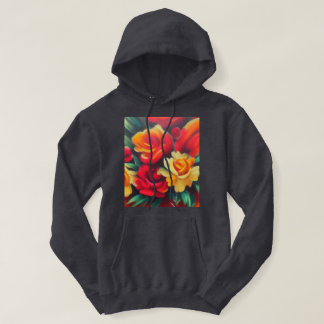 Veste À Capuche Fleurs d'Automne