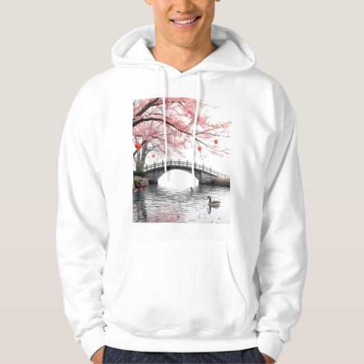 Veste À Capuche Fleurs de cerisier (Devant)