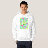 Veste À Capuche Fleurs graphiques (Devant entier)