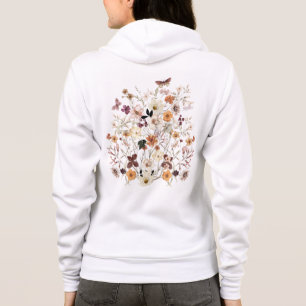 Veste À Capuche Fleurs pressées, Fleurs sauvages, Nom, Cottagecore