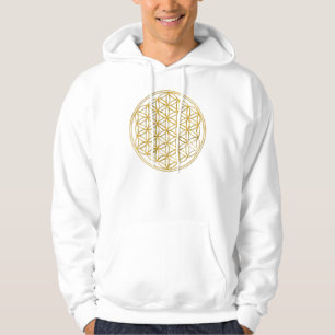 Veste À Capuche Flower Of LIFE d'or big