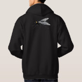 Veste À Capuche Fly Buddy hommes capuche noire sweatshirt dos (Dos)