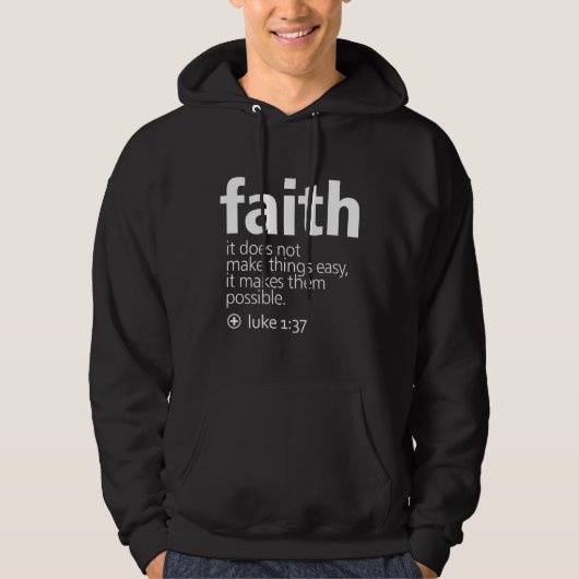 Veste À Capuche Foi (Devant)