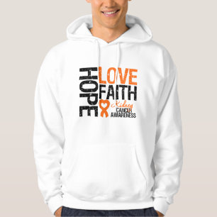 Veste À Capuche Foi d'amour d'espoir de Cancer de rein
