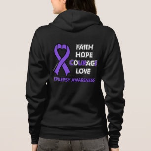 Veste À Capuche FOI ESPÉRANCE COURAGE AMOUR...Épilepsie