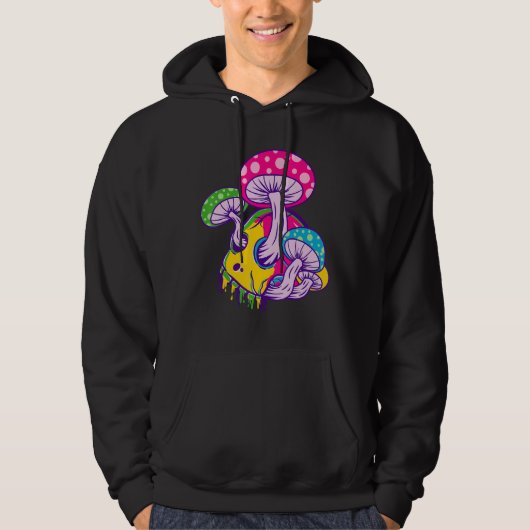 Veste À Capuche Fondre le crâne psychédélique (Devant)