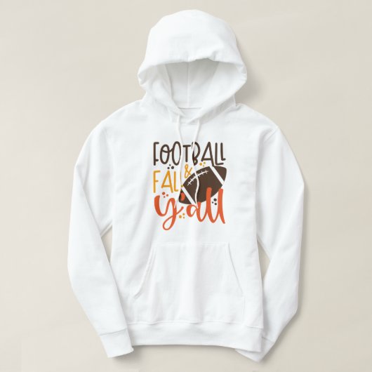 Veste À Capuche Football Fall & Y'all (Design devant)