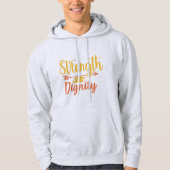 Veste À Capuche Force Et Dignité (Devant)