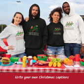 Veste À Capuche Formation d'hiver coutume texte xmas runners