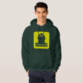 Veste À Capuche Forme de navire - Jaune (Devant entier)