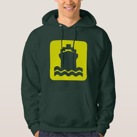 Veste À Capuche Forme de navire - Jaune (Devant)