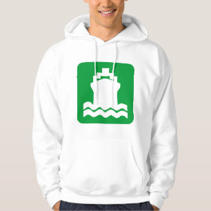 Veste À Capuche Forme du navire - Vert gris