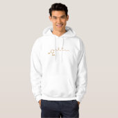 Veste À Capuche Formule chimique de la molécule de gingérol de gin (Devant entier)