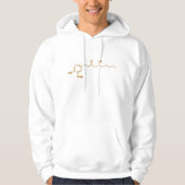 Veste À Capuche Formule chimique de la molécule de gingérol de gin (Devant)