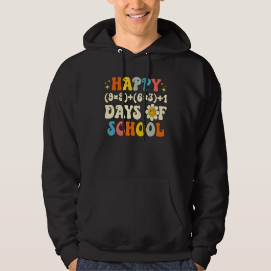 Veste À Capuche Formule Mathématique 100 Jours D'école Prof De Mat (Devant)