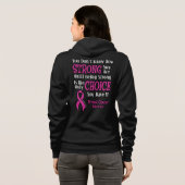 Veste À Capuche Fort/Choix...Cancer du sein (Dos entier)