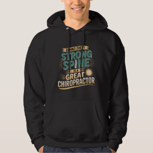 Veste À Capuche Forte colonne vertébrale Grand Chiropraticien Conc