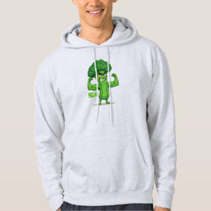 Veste À Capuche Forte Légume Club-Flexing Broccoli Drôle Cartoon