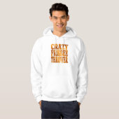 Veste À Capuche Fou Frisbee Thrower en or (Devant entier)