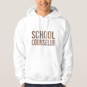 Veste À Capuche Fournitures de conseiller scolaire de léopard drôl
