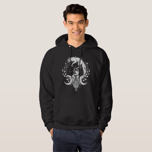 Veste À Capuche Fox Crystal Moon et Witchcraft (Devant entier)