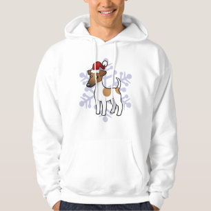 Veste À Capuche Fox Terrier doux de Noël