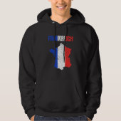 Veste À Capuche France Pays Drapeau Français Keepsaké (Devant)