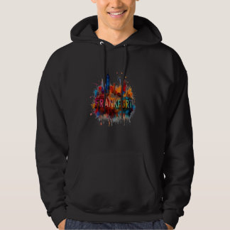 Veste À Capuche Frankfurt Skyline Heartbeat - Fan - J'aime Francfo