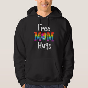 Veste À Capuche Free Mom Hugs Rainbow Heart Lgbt Pride Mois