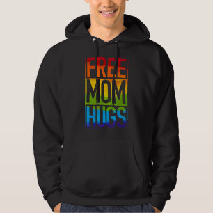 Veste À Capuche Free Mom Hugs Rainbow Heart Lgbt Pride Mois 1