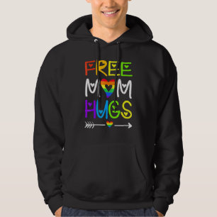 Veste À Capuche Free Mom Hugs Rainbow Heart Lgbt Pride Mois 4
