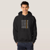 Veste À Capuche Freedom Bitcoin Crypto Illustration Graphisme de n (Devant entier)