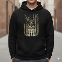 Freedom Seed Dispenser Patriotic Skull Hoodie