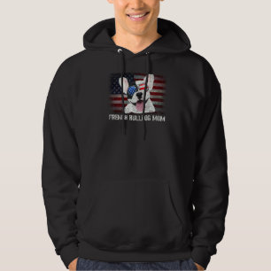 Veste À Capuche French Bulldog Mom American Dog Us Drapeau 4 Juil