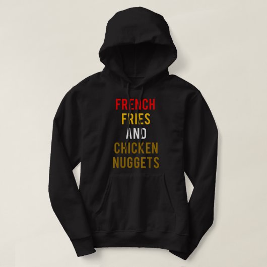 Veste À Capuche French Fries and Chicken Nugget (Design devant)