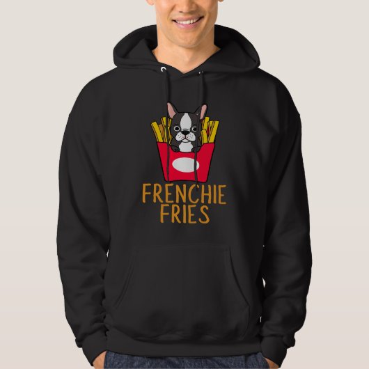 Veste À Capuche Frenchie Fries  French Bulldog (Devant)