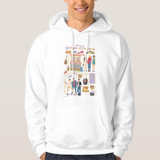 Veste À Capuche FRIENDS™ | 30 Ans d'Amitié (Devant)